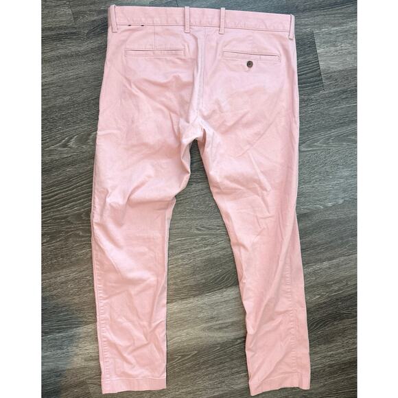 J.Crew Slim Fit Flex Chino Pant In Iced Quartz Pink Size 35x32 - Picture 7 of 8